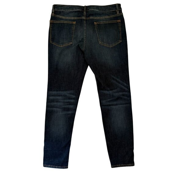 Womens Vigoss Marley Skinny Leg Blue Jeans Whiskered Distressed Look Size 31 US - Picture 4 of 13